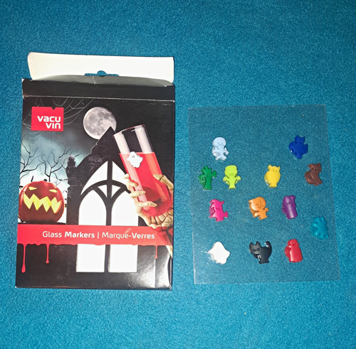 Vacu vin halloween - vacu, glasmarker