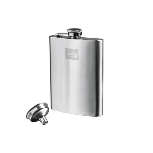 Vacu vin flachmann mit - vin,